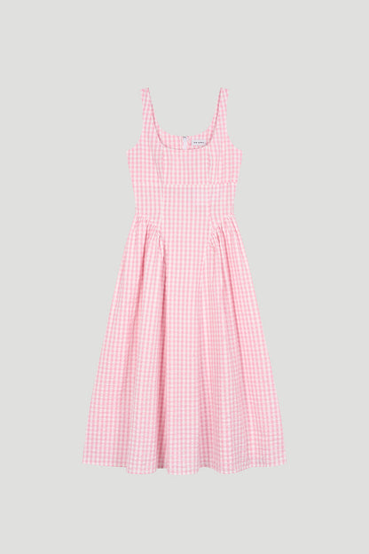 Vestido Arwen de corte A en rosa bebé