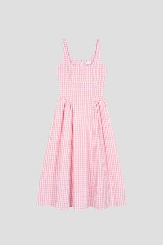 Vestido Arwen de corte A en rosa bebé