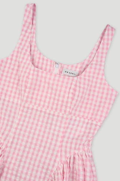 Vestido Arwen de corte A en rosa bebé
