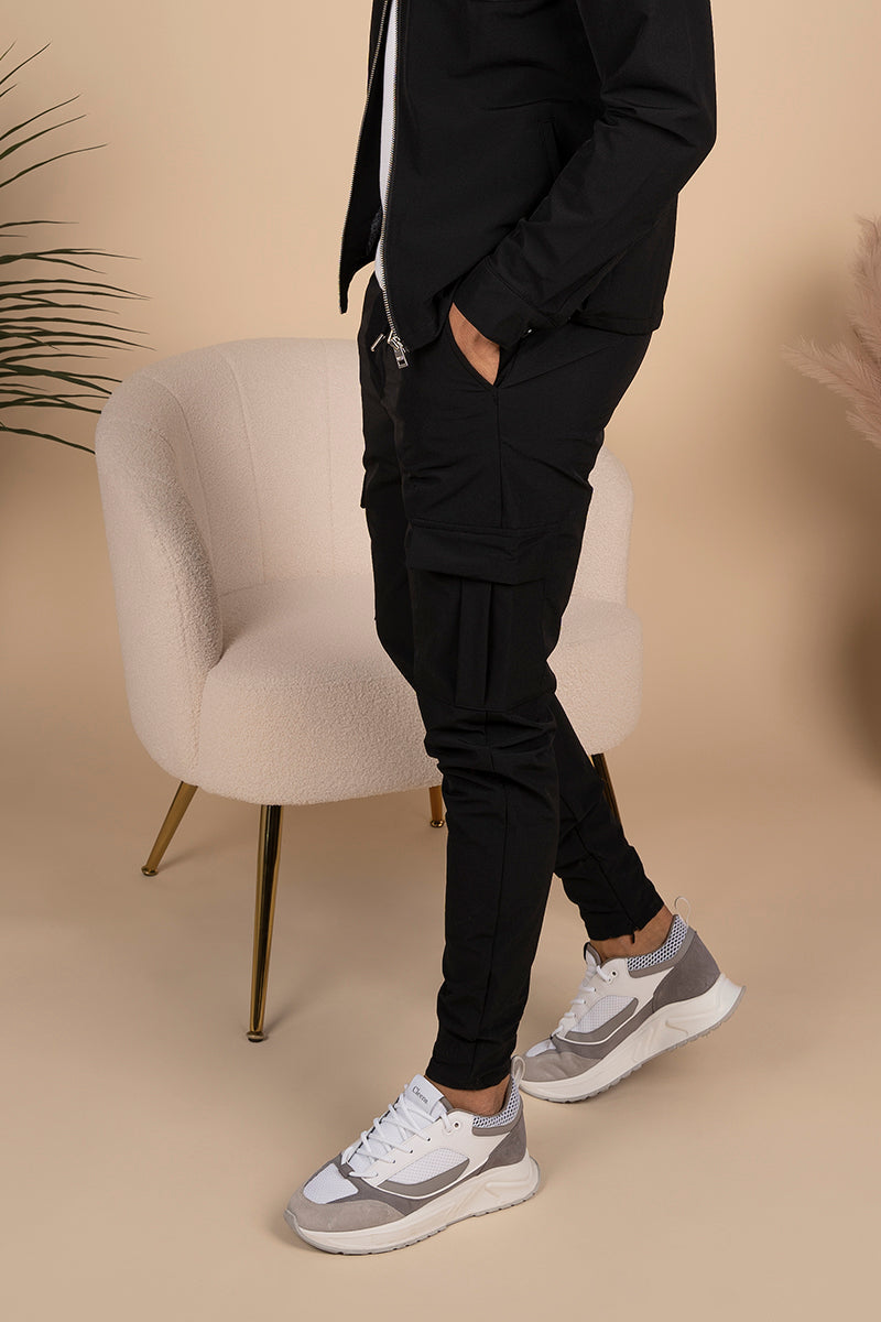 Pantalones Premium Cargo - Negro