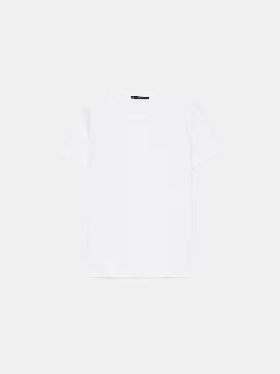 Camiseta de algodón color blanco