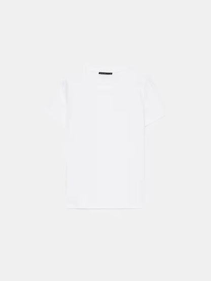 Camiseta de algodón color blanco