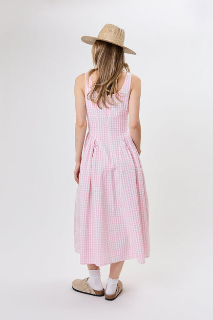 Vestido Arwen de corte A en rosa bebé