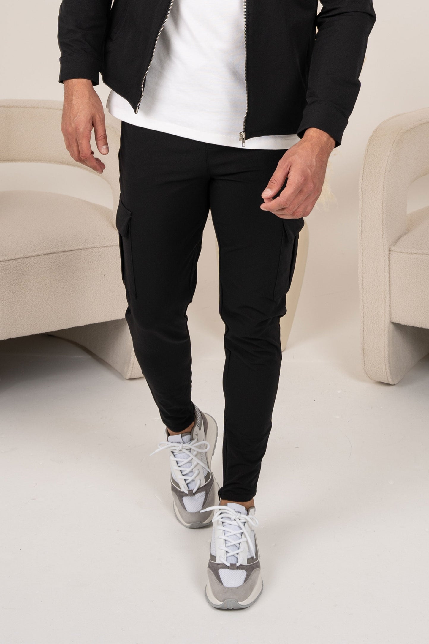 Pantalones Premium Cargo - Negro