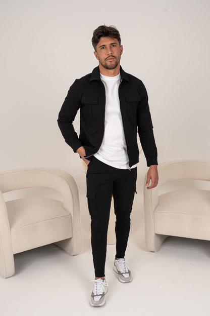 Pantalones Premium Cargo - Negro