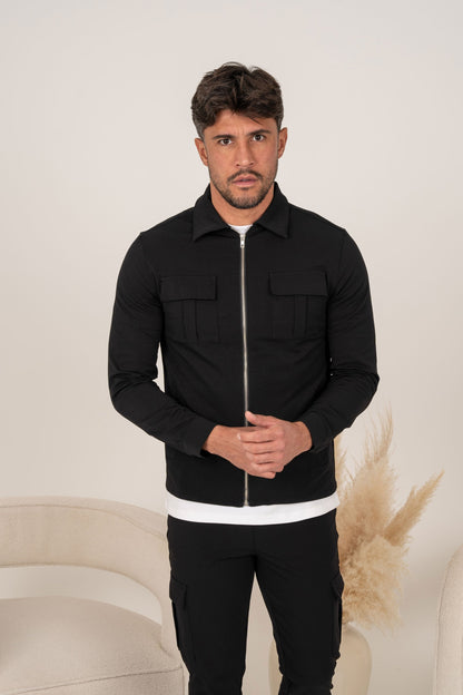 Chaqueta Premium Cargo - Negra