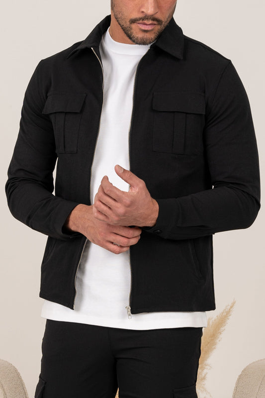 Chaqueta Premium Cargo - Negra