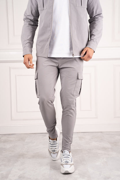 Pantalones utilitarios Premium Cargo - Gris claro
