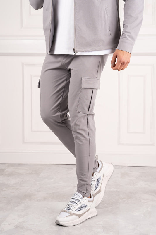 Pantalones utilitarios Premium Cargo - Gris claro