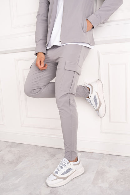 Pantalones utilitarios Premium Cargo - Gris claro