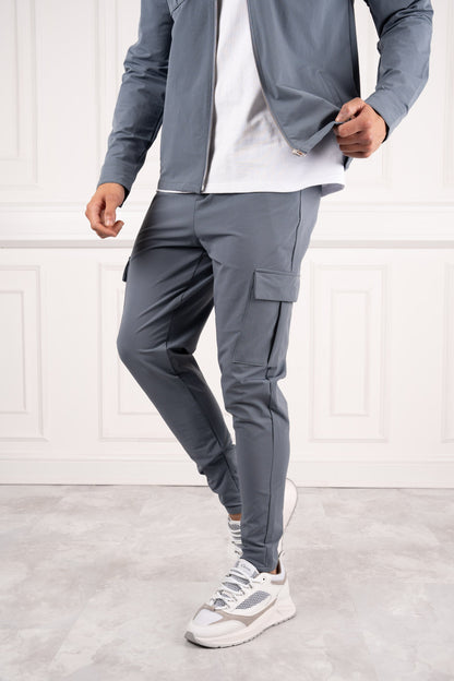 Chaqueta utilitaria Premium Cargo - Azul acero