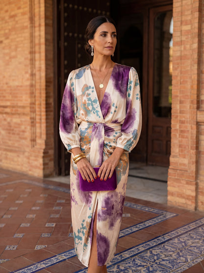 Valeria| Elegante vestido con cuello en V