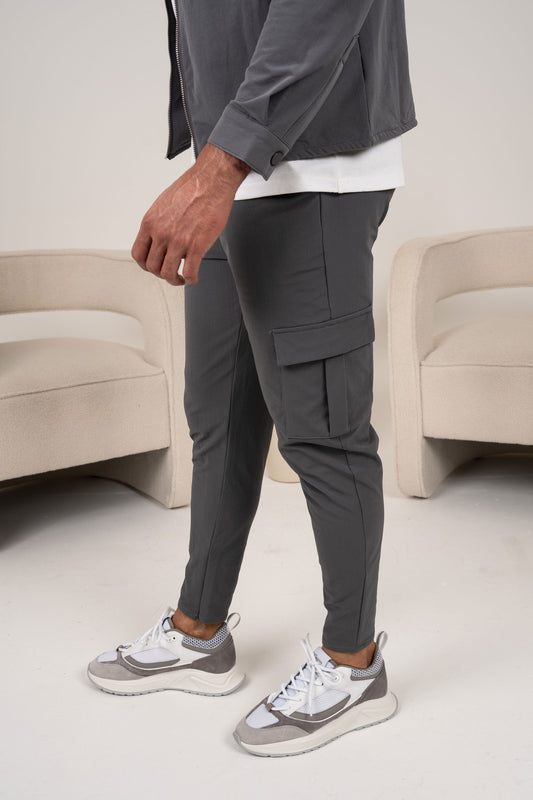 Pantalones utilitarios Premium Cargo - Gris carbón