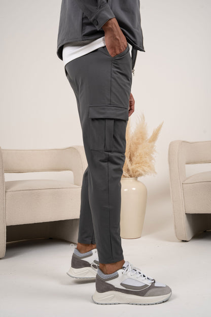 Pantalones utilitarios Premium Cargo - Gris carbón