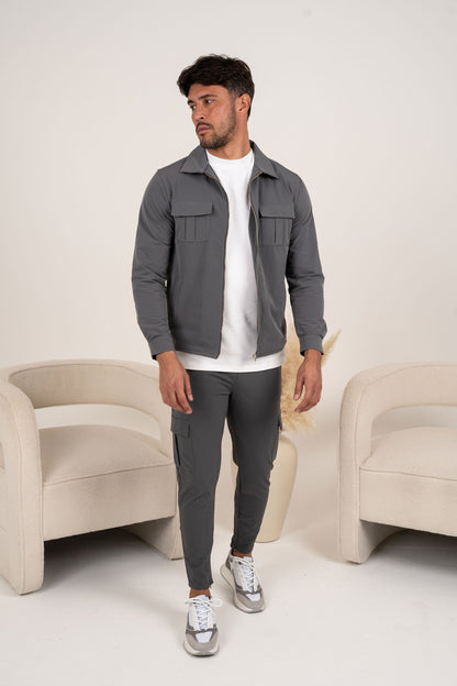 Pantalones utilitarios Premium Cargo - Gris carbón