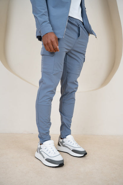 Pantalones cargo Premium Detail V2 - Azul acero