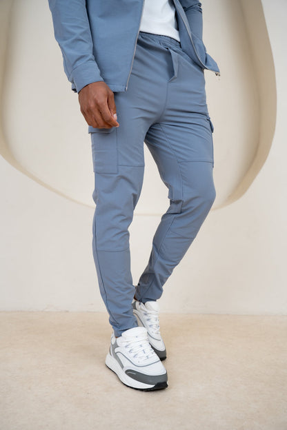 Pantalones cargo Premium Detail V2 - Azul acero