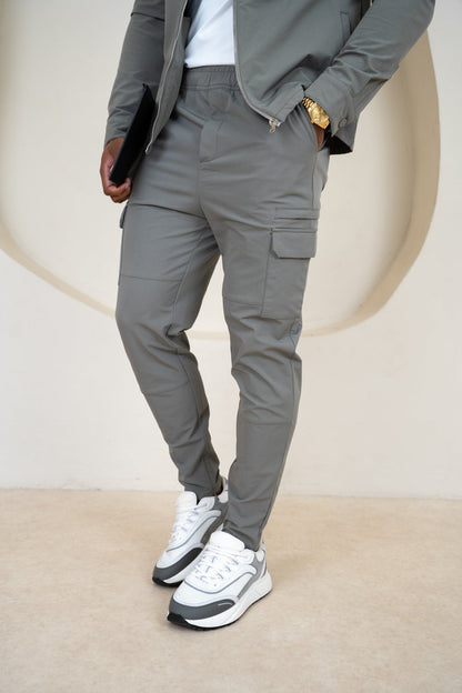 Pantalones cargo Premium Detail V2 - Gris topo