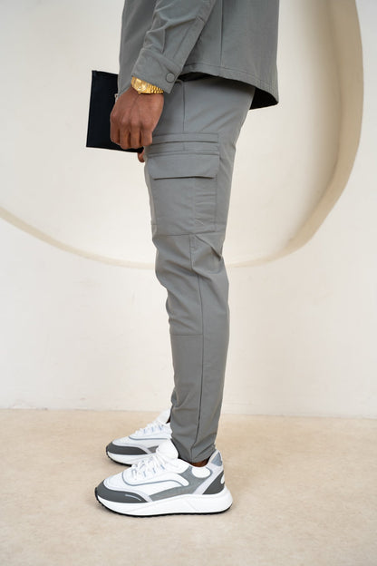 Pantalones cargo Premium Detail V2 - Gris topo