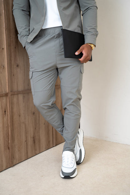 Pantalones cargo Premium Detail V2 - Gris topo
